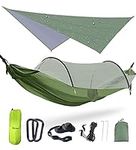 Camping Hammock with Net Tent and R