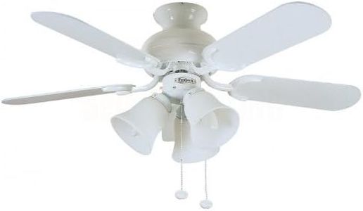 Fantasia Capri Ceiling Fan 36in White With Light