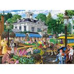 Bits and Pieces - 1500 Piece Jigsaw Puzzle for Adults - Victorian Spring - Busy Town Center 1500 pc Jigsaw by Artist Joseph Burgess