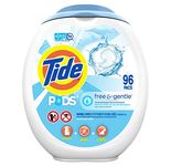 Tide Free and Gentle Laundry Detergent Pods, 96 Count, Unscented and Hypoallergenic for Sensitive Skin