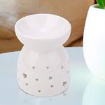 Night Fragrance Lamp Ceramic Essence Oil Burner Candle Incense Aromatherapy Stove Oil Diffuser Tea Light Holder Candle Holders(3#)