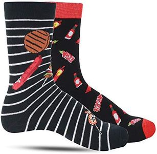 Luther Pike Seattle Funny Socks For men: Funky mens dress socks, crazy socks, fun socks