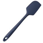 U-Taste Large Silicone Spatula: 250℃ Heat Resistant Non-Stick Flexible Seamless Scraper, Baking Cooking Silicon Kitchen Utensil with Nylon Core for Mixing Stirring Scraping (29cm, Midnight Blue)