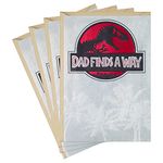 Hallmark Pack of Jurassic World Fathers Day Cards for Dad, Son, Husband, Grandpa, Brother, Anyone (4 Cards with Envelopes)