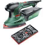 Bosch Home and Garden Multi-Sander PSM 200 AES (200 W, 2x sanding papers, rectangular sanding plate, in case) [Energy Class A] Visit the Bosch Store [Energy Class A]