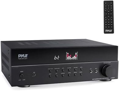 Pyle Hi-Fi Wireless BT Home Theater Receiver - 7.2 Channel Surround Sound Stereo Amplifier System with ARC Support, MP3/USB/DAC/FM Radio, PMPO: 1200MAX