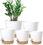 5 Pcs Plant Pots, 7/6.5/6/5.5/5 Inc