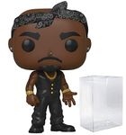 POP 2Pac - Tupac [Shakur] in Vest with Bandana Funko Rocks Vinyl Figure (Bundled with Compatible Box Protector Case)