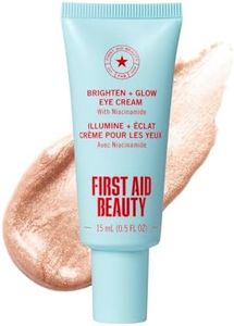 First Aid Beauty Brighten + Glow Eye Cream with Niacinamide, Fragrance Free Dark Circle Eye Cream, Instantly Illuminates & Brightens Under-eye, Sensitive Skin Safe, 0.5 oz