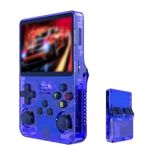 YUYQAQ 2024 New Keyboy Game Console R36S Retro Handheld Game Console with 128G Built-in 20000+ Classic Games, Open Source Linux System 3.5 Inch IPS Screen Portable Pocket Video Player