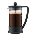 Bodum Brazil French Press 0.35-Liter 3-Cup Coffee Maker, 12-Ounce, Black