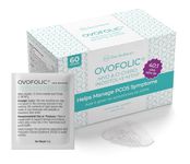 Ovofolic PCOS Supplement for Women - 60 Sachets and Servings, Boost Fertility, Hormonal Balance, and PCOS Support - Myo-Inositol, D-Chiro Inositol, Active Folate - High Potency PCOS Supplements