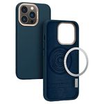 CYRILL by Spigen Color Brick Compatible with iPhone 13 Pro, Compatible with MagSafe Built-in Magnet ring, Slim Thin Protective TPU for iPhone 13 Pro Cover 6.1'' - Deep Sea