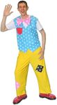 Mens Mr Tumbles Waistcoat Bow Tie Trousers Kids Entertainer Fancy Dress Outfit [S/M]