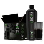 Evocus Black Alkaline Drink | Infused with Essential Minerals | 8+ pH Alkaline | Pack of 6 (500mL Liquid Each)