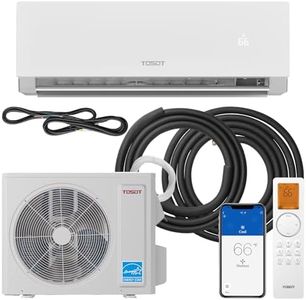 TOSOT 12,000 BTU 24.5 SEER2, ENERGY STAR Mini-Split Air Conditioner and Heating System, Wifi-Enabled Ductless Inverter AC Unit, Supports ERV System Add-On, 110-120V, Aoraki Series, White