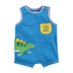 Mud Pie Baby Boys Shortall, Dino, 6-9 Months