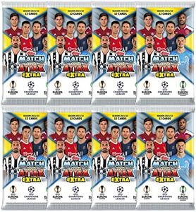 2021-22 Topps Match Attax Extra Champions League Cards - 8-Pack Set (Total of 84 Cards)