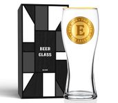 Personalized Beer Glass for Men, Funny Custom Alcohol Gifts for Beer Lovers, Unique Birthday Christmas Gifts for Him, The Man The Myth The Legend, E