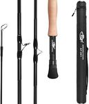 SF Fly Fishing Rod 4 Piece 5 or 6 Weight 9FT Matt Black Fly Rod IM7 Carbon Fiber for Starter Trout