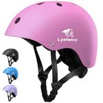 Lyefancy Kids Bike Helmet, Toddler Helmet for 2-13 Years Old Boys Girls, Children Helmet Adjustable Kids Helmet for Cycling, Biking, Scooter, Skating (Pink, S)