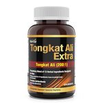 Herba Tongkat Ali Supplement for Men - 200:1 Extract – 10,000mg Raw Tongkat Ali Equivalent | 60 Vegetable Capsules | Premium Tongkat Ali Extract Plus Extra | Made in Canada