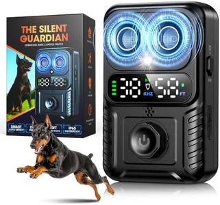 CdFXor Automatic Bark Box,Smart Dog Bark Deterrent Device,Anti Barking Device for Dogs Stop Neighbor’s Dog Barking,Ultrasonic Bark Control Box with 2X Emitters