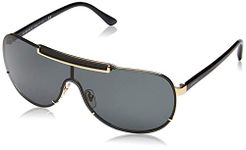 Versace Men's Sonnenbrille VE2140100287-40 Sunglasses, Black (Schwarz), 140