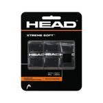HEAD Xtreme Soft Racquet Overgrip - Tennis Racket Grip Tape - 3-Pack, Black