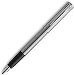 Waterman Graduate Fine Nib Fountain Pen with Blue Ink, Chrome