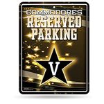 Rico NCAA Vanderbilt Commodores Metal Parking Sign