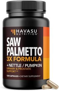 Saw Palmetto Supplement with Stinging Nettle and Pumpkin Seed Extract - Advanced 3X Formula - DHT Blocker Urinary Health and Prostate Support for Mens Health - Vegan, Non-GMO Capsules - 2 Month Supply