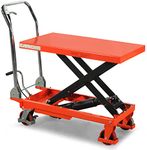 150kg Mobile Scissor Lift Hydraulic Lifting Platform Table Trolley Cart Truck