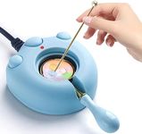 Electric Wax Seal Warmer, Blue Electric Wax Seal Melter for Melting Wax Seal Beads Wax Seal Sticks with Wax Spoon Wax Stirring to Do Wax Seals (Blue)