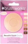 Brushworks Silicone Nipple Covers, Reusable, Nude, One Size