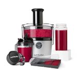 nutribullet 1000W Juicer Pro - Large 2L Pulp Basin & 800ml Juice Pitcher - Three Precision Speeds, Wide 3" Chute & Dishwasher Safe - Includes Glass To-Go Bottle 340ml & Freezer Tray