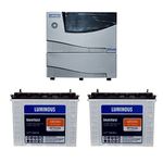 Luminous Cruze 2KVA Sine Wave Home UPS With (ILTT 24060 Battery 2Qty.)