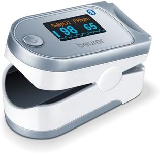 Beurer Bluetooth Digital fingertip Pulse Oximeter, Blood Oxygen Saturation & Pulse Rate Monitor With Accessories, po60