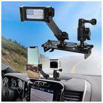 WXRYLYN 2024 2025 Ram Dash Mount Phone Holder for 2019-2025 Ram 1500 2500 3500 TRX Metal Dash Platform Phone Mount Go pr o Holder 2025 Ram Cell Phone Holder Dash Phone Mount