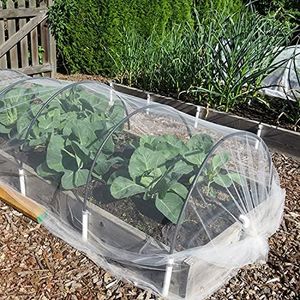 Aoipend Fine Mesh Garden Netting for Protection, 2.5 x 10m Vegetable Crop Covers Netting for Protect Fruits, Plants, Flowers, Greenhouse Cover Net, Patio Gazebo Screen Barrier