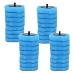 YODUEA 32pcs Disposable Toilet Brush Replacement Head Sponge Disposable Toilet Cleaning System Head with Cleaning Agent Toilet Wand Refills for Disposable Toilet Brush Cleaning Bathroom Toilet