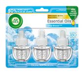 Airwick Plug In Scented Oils , Crisp Breeze, 50% More Days, 3 Refills