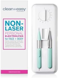 Clean + Easy Non-Laser Personal Electrolysis for Face and Body, Permanent Hair Removal - Battery Operated