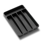 madesmart Value Mini Silverware Tray - Granite | Value Collection | 5-Compartments | Kitchen Cutlery and Flatware Organizer |Easy to Clean | BPA-Free