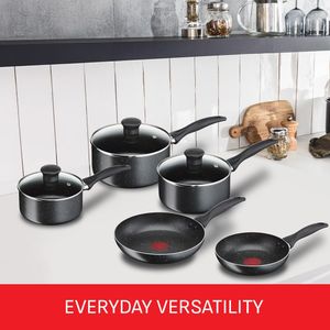 Tefal Origins Stone 5-Piece Cookware Set – Non-Stick Pots & Pans