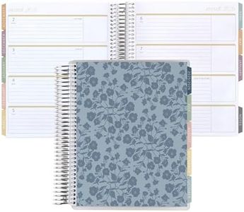 Erin Condren 12-Month Spiral Life Planner (Jul 2025 - Jun 2026), 7”x9” Weekly and Monthly Planner, 80 Lb. Text Weight Paper, Bouquet Wallpaper Covers, Bouquet Theme, Horizontal Layout, Platinum Coil
