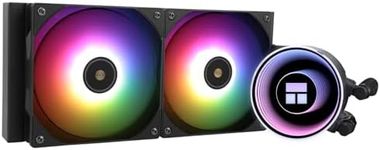 Thermalright Frozen Notte 240 Black ARGB V2 Water Cooling CPU Cooler,240Black CPU Cooler Specifications, Double PWM Fans, S-FDB Bearings, Suitable for AMD/AM4 AM5,Intel LGA 1700/1150/1151/1200/2011