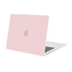 MOSISO Compatible with MacBook Air 13 inch Case M1 A2337 A2179 A1932, Protective Hard Shell Cover Compatible for MacBook Air M1 Case 13.3 inch 2021 2020 2019 2018 Retina Touch ID, Rose Quartz