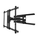 Kanto PDX700 Full Motion TV Wall Mount for 42-inch to 100-inch TVs | Supports up to 150 lbs | Swivel up to 90° | Tilt +15°/-3° | Black