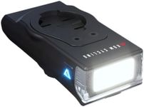 Quick Release 350 Lumen Bike Front Light by KOM Cycling - 6 Modes including Daytime Specific, Rechargeable Bicycle Light, Top or Bottom Mounting, Designed for Quarter Turn Wahoo and Garmin Bike Mounts
